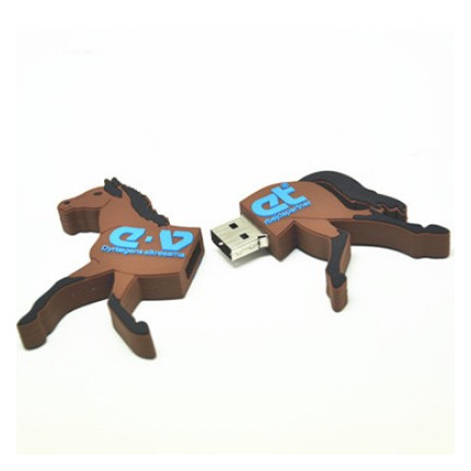 Maßgefertigte USB-Stick in Form eines Pferdes - Topgiving
